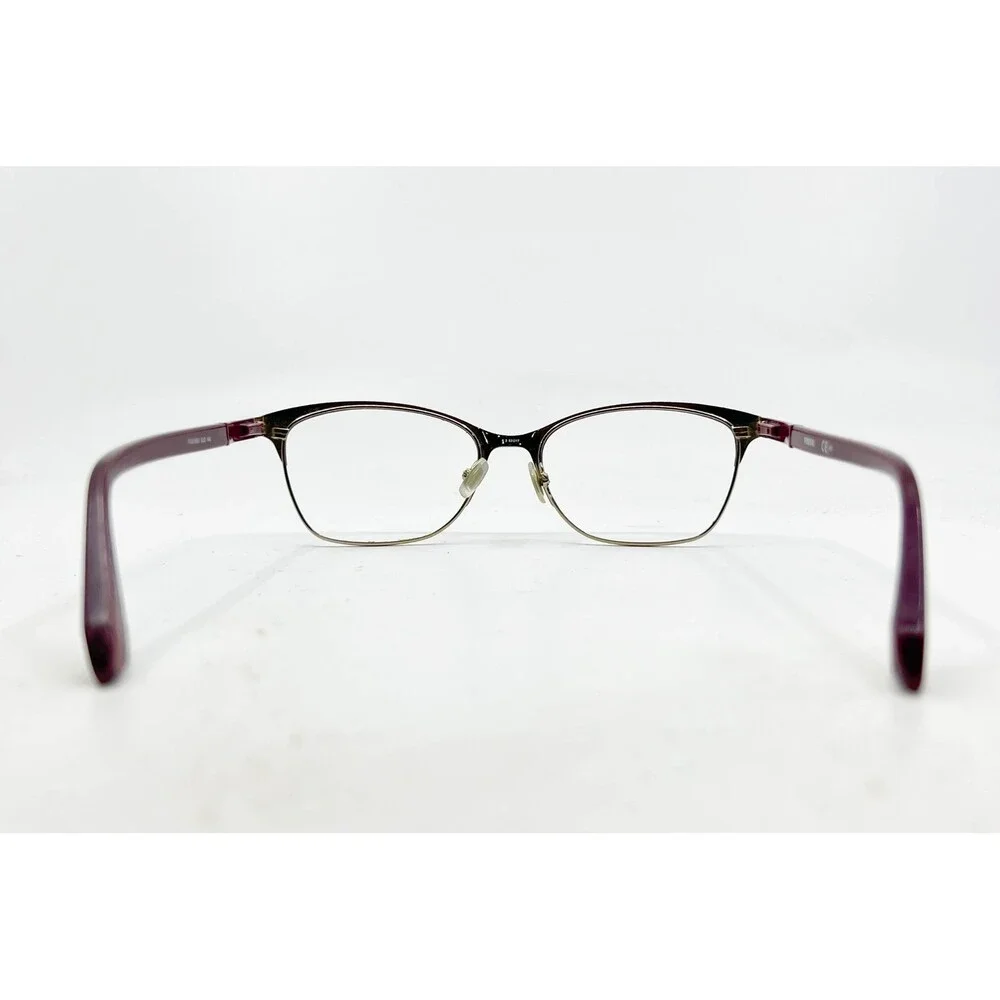 Fossil Eyeglasses Womens Burgundy FOS 6059 OJD 52-17-140 Cat Eye Frames